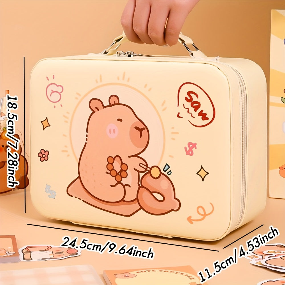Capybara kawaii Set