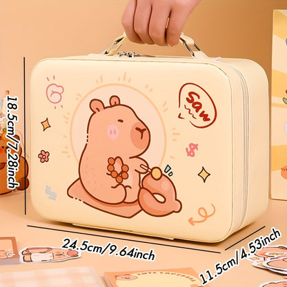 Capybara kawaii Set